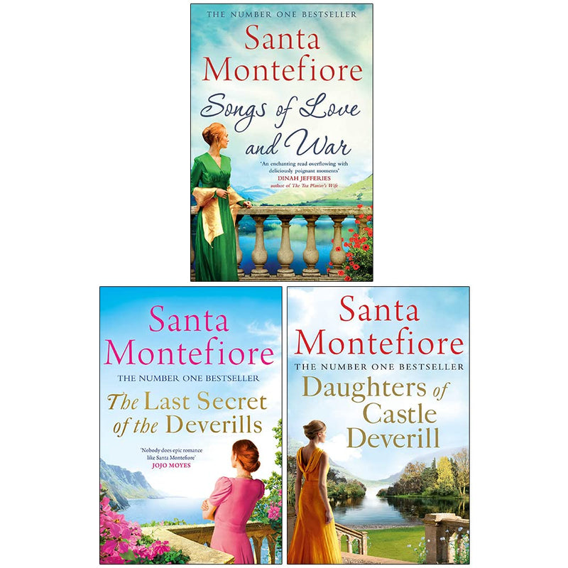 The Deverill chronicles 3 Books Collection Set By Santa Montefiore (Songs of Love and War, Daughters of Castle Deverill, The Last Secret of the Deverills) - The Book Bundle