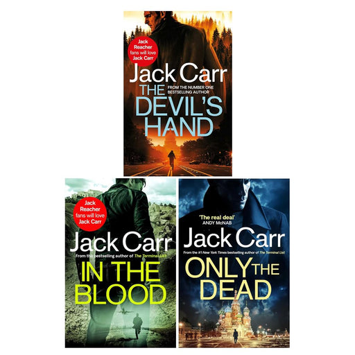 Jack Carr James Reece Series 3 books Collection Set (The Devil's Hand, In The Blood & Only the Dead) - The Book Bundle