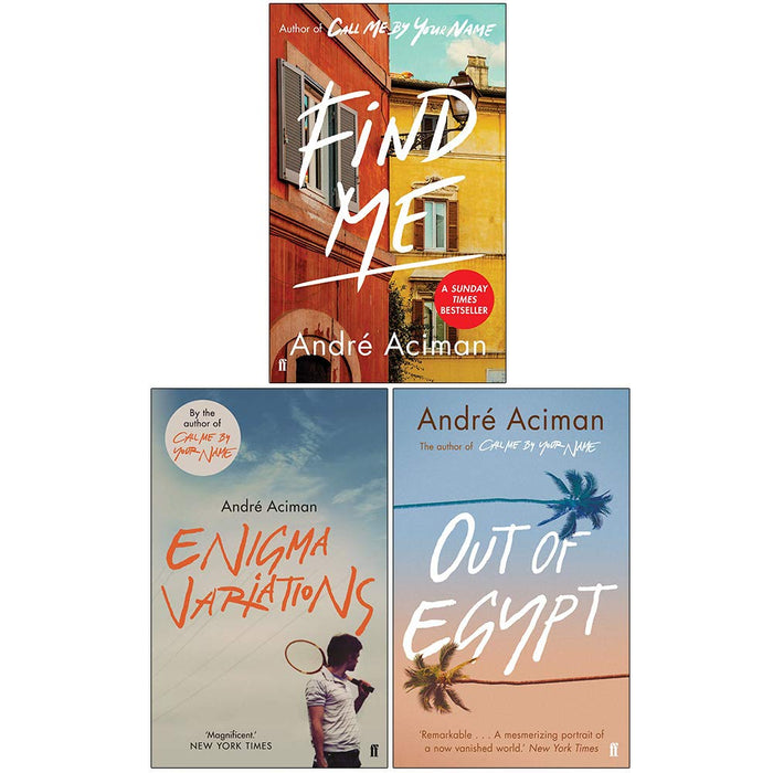 André Aciman Collection 3 Books Set (Find Me, Enigma Variations, Out of Egypt) - The Book Bundle