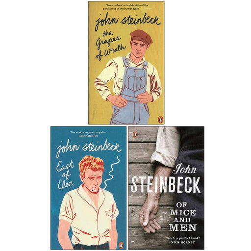 Mr John Steinbeck Collection 3 Books Set (The Grapes of Wrath, East of Eden, Of Mice and Men) - The Book Bundle