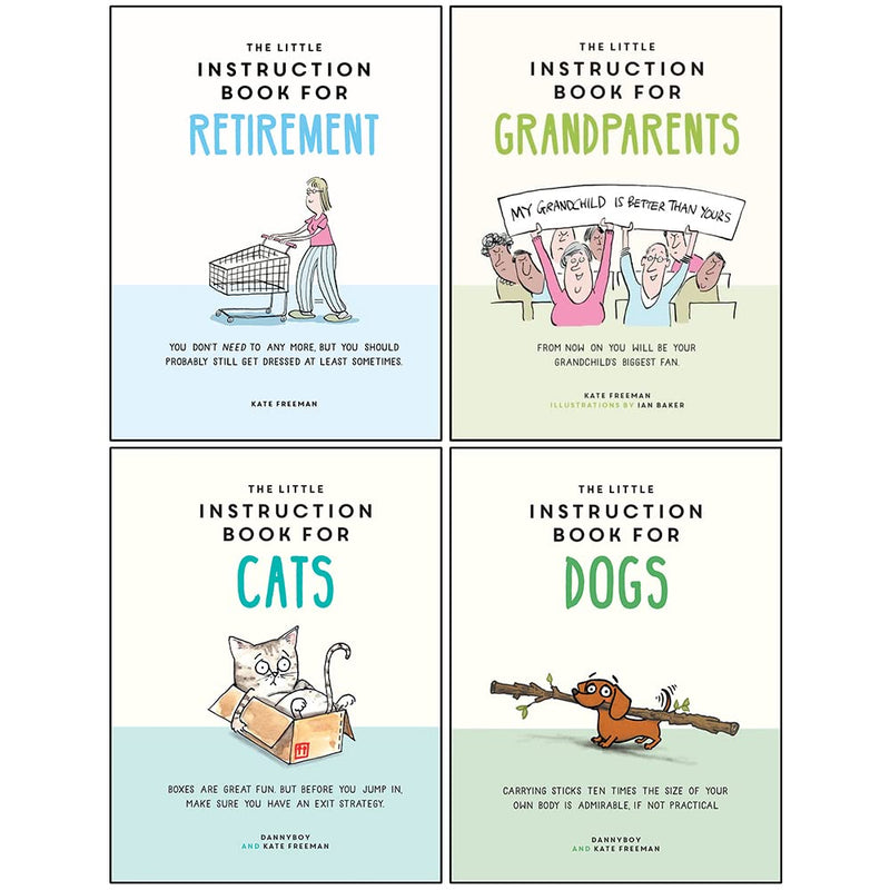 The Little Instruction Book for Retirement & Cats 4 Books Collection Set by Kate Freeman - Nonfiction - Mixed Format