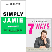 Jamie Oliver Collection 2 Books Set (Simply Jamie Fast & Simple Food, 7 Ways Easy Ideas for Your Favourite Ingredients) - The Book Bundle