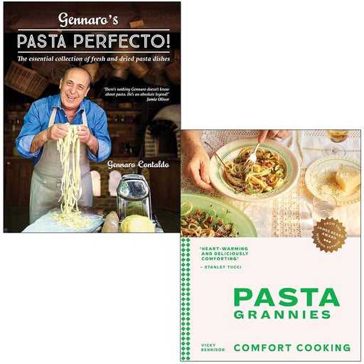 Gennaro’s Pasta Perfecto By Gennaro Contaldo & Pasta Grannies Comfort Cooking By Vicky Bennison 2 Books Collection Set - The Book Bundle