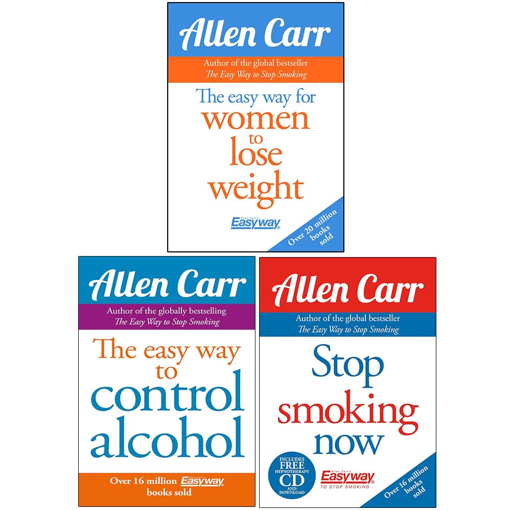Allen Carr Collection 3 Books Set (The Easy Way for Women to Lose Weig ...