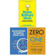 Make Brilliant Work, Managing Business Start-Ups & Zero to One 3 Books Collection Set - The Book Bundle