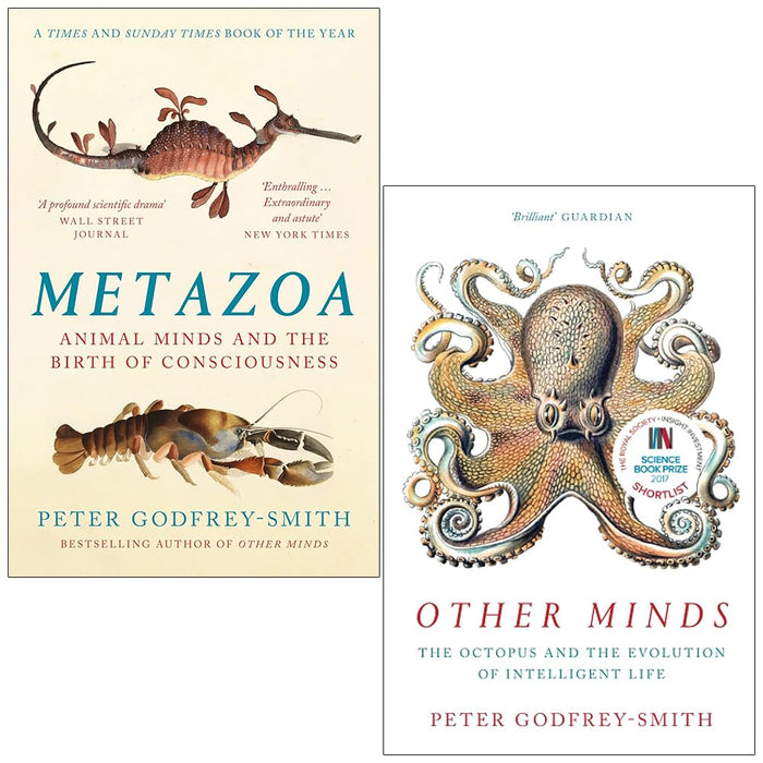 Peter Godfrey-Smith 2 Books Collection Set Metazoa Animal Minds, OTHER MINDS The Octopus - The Book Bundle