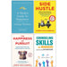 Side Hustle, The Happiness of Pursuit, A Monk's Guide to Happiness and Counseling Skills For Managers 4 Books Collection Set - The Book Bundle