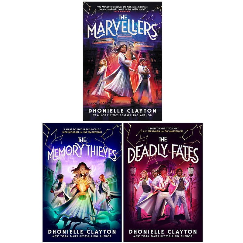 Conjureverse Series 3 book collection set by Dhonielle Clayton, paperback fiction books with colorful covers arranged together.