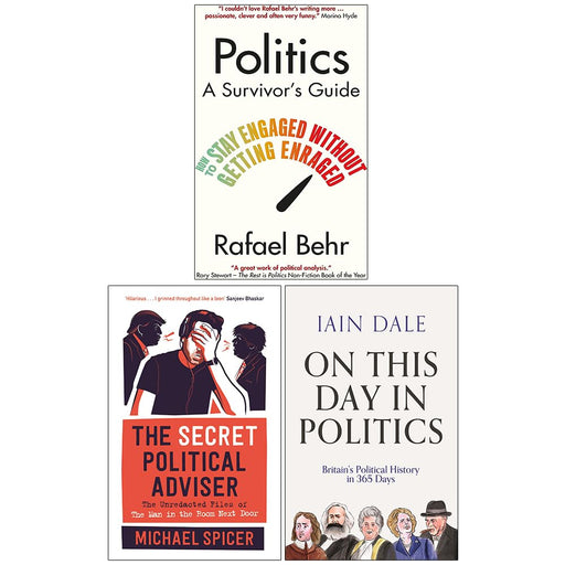 Politics A Survivor’s Guide, The Secret Political Adviser & On This Day in Politics 3 Books Collection Set - The Book Bundle