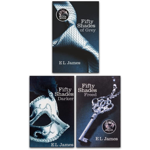 E L James Fifty Shades Series 3 Books Collection Set MOVIE TIE IN EDITION - The Book Bundle