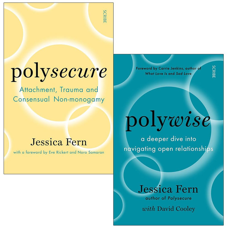 Jessica Fern Polysecure attachment trauma and non-monogamy books collection set by Scribe Ltd, featuring two insightful guides.