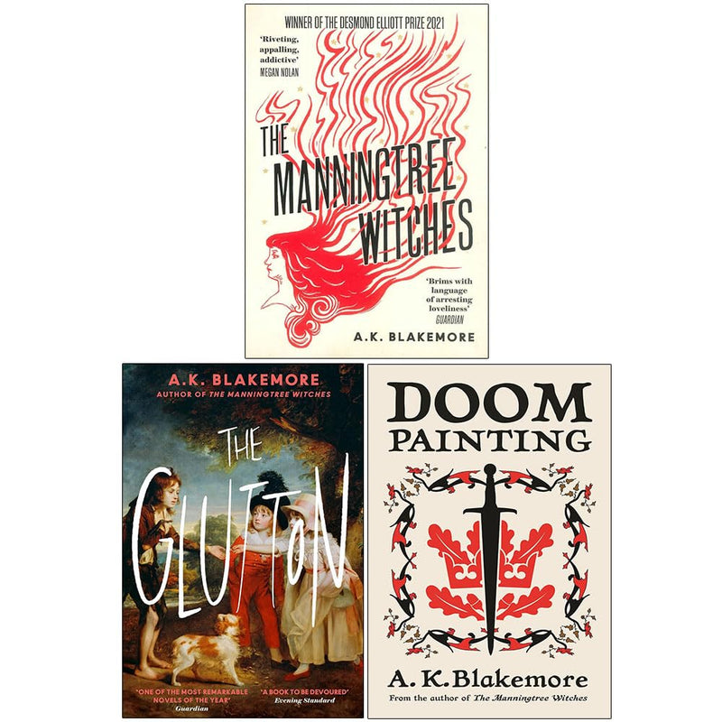 A. K. Blakemore Collection 3 Books Set (The Manningtree Witches, The Glutton & Doom Painting)