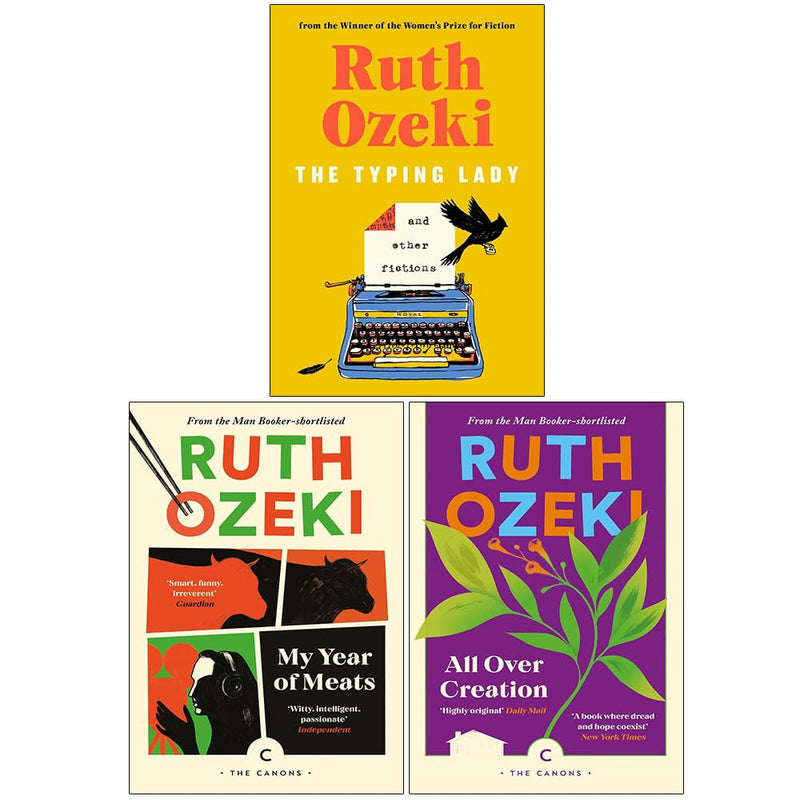 Ruth Ozeki Collection 3 Books Set (The Typing Lady, My Year of Meats & All Over Creation)- Fiction - Paperback
