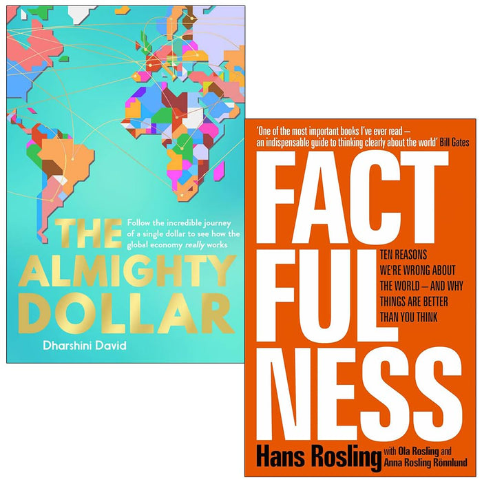 The Almighty Dollar, Factfulness 2 Books Collection Set by Dharshini David & Hans Rosling - The Book Bundle