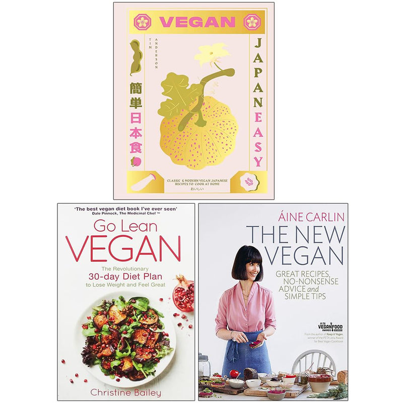 Vegan JapanEasy (HB), Go Lean Vegan, The New Vegan 3 Books Set