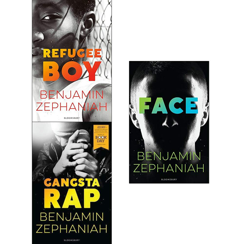 Benjamin Zephaniah Collection 3 Books Set (Refugee Boy, Gangsta Rap, Face) - The Book Bundle