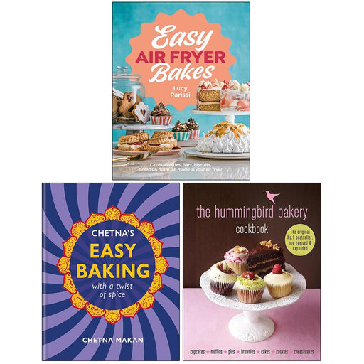 Easy Air Fryer Bakes, Chetna's Easy Baking & The Hummingbird Bakery Cookbook 3 Books Collection Set - The Book Bundle
