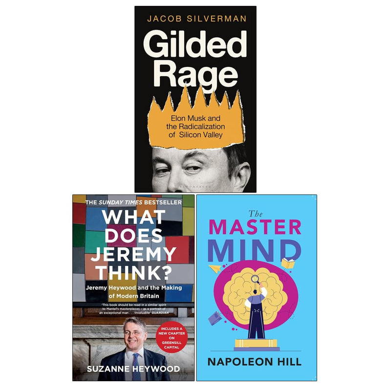 Gilded Rage by Jacob Silverman, What Does Jeremy Think by Suzanne Heywood & The Master Mind by Napoleon Hill 3 Books Collection Set - The Book Bundle