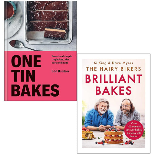 One Tin Bakes By Edd Kimber & The Hairy Bikers’ Brilliant Bakes By Hairy Bikers 2 Books Collection Set - The Book Bundle