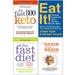 Fast 800 Keto, Eat It, The Fast Diet & No Grain Smarter Brain Body Diet Cookbook 4 Books Collection Set - The Book Bundle