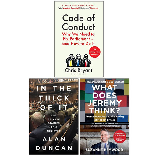 Code of Conduct, In The Thick of It, What Does Jeremy Think 3 Books Collection Set - The Book Bundle