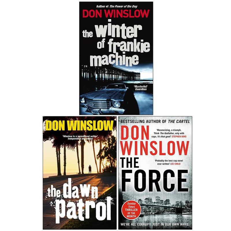 Don Winslow Collection 3 Books Set (The Winter of Frankie Machine, The Dawn Patrol and The Force) - The Book Bundle