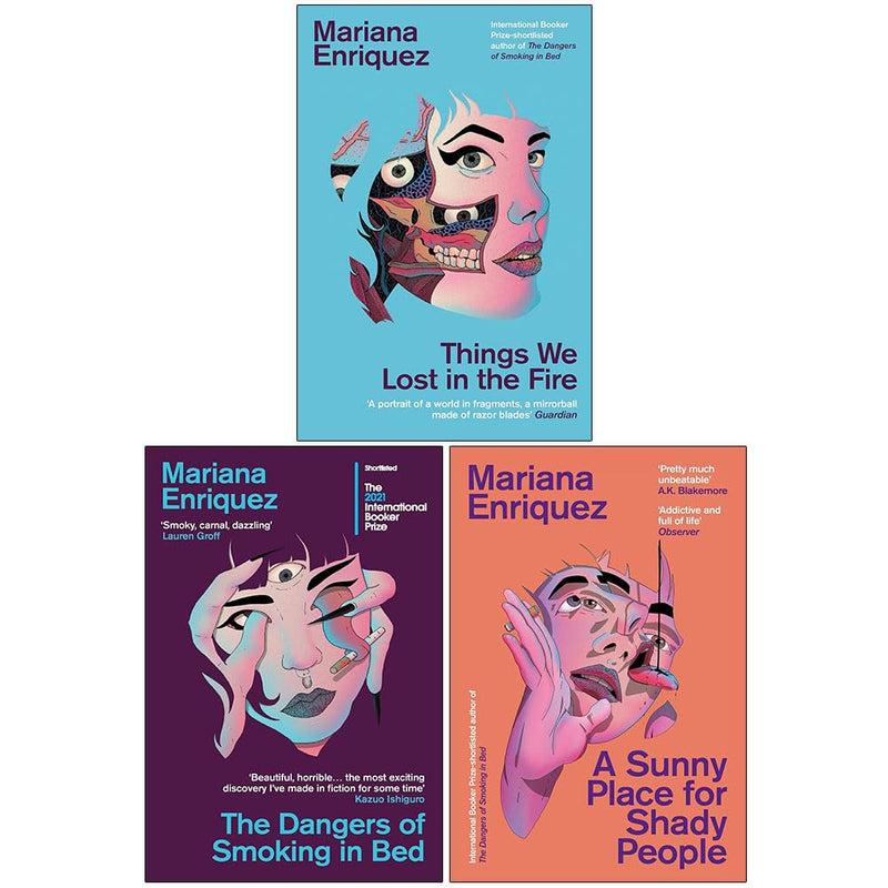 Mariana Enriquez Collection 3 Books Set (A Sunny Place for Shady People, Things We Lost in the Fire & The Dangers of Smoking in Bed) - Fiction - Paperback