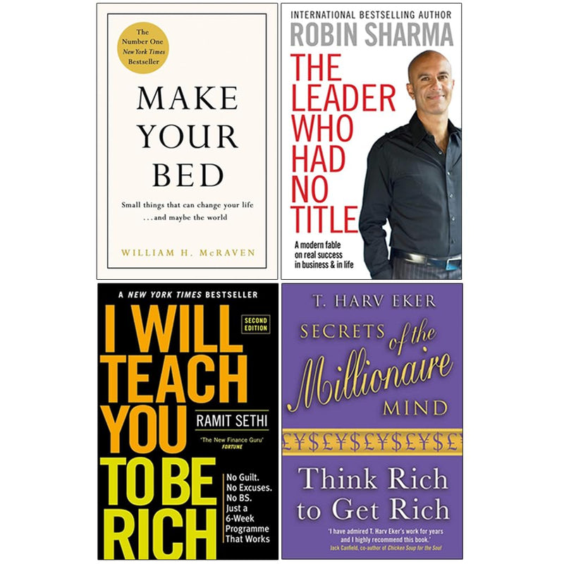 Make Your Bed, I Will Teach You To Be Rich 4 Books Collection Set - Non Fiction - Mixed Format