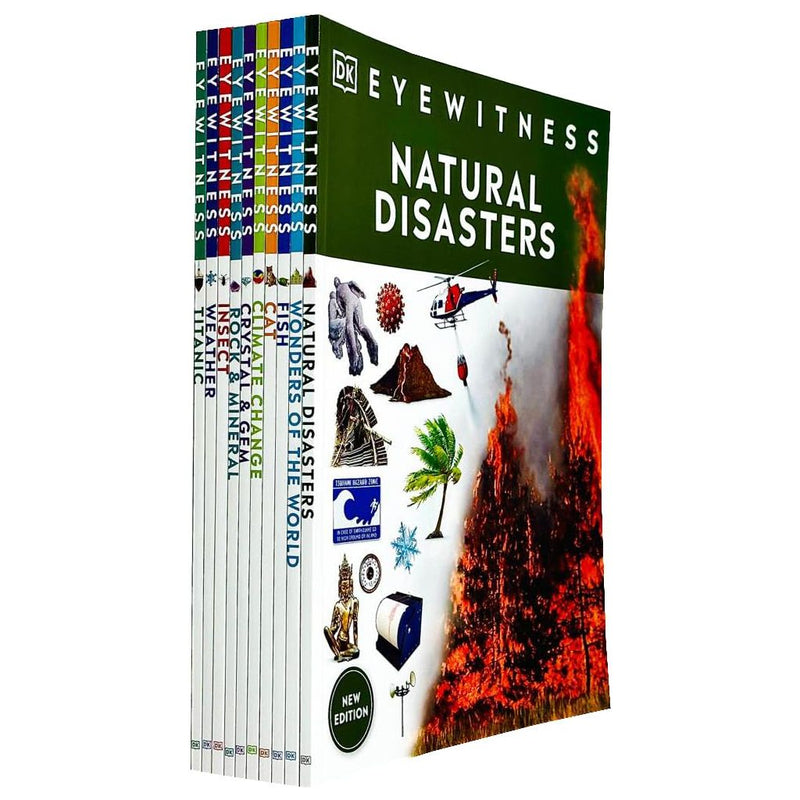 DK Eyewitness 10 Books Collection Set (SET 2 ) (Natural Disasters) - The Book Bundle