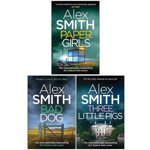 Dci Robert Kett Series 3 books collection set by Alex Smith, paperback crime novels, featuring crime scene and character covers.