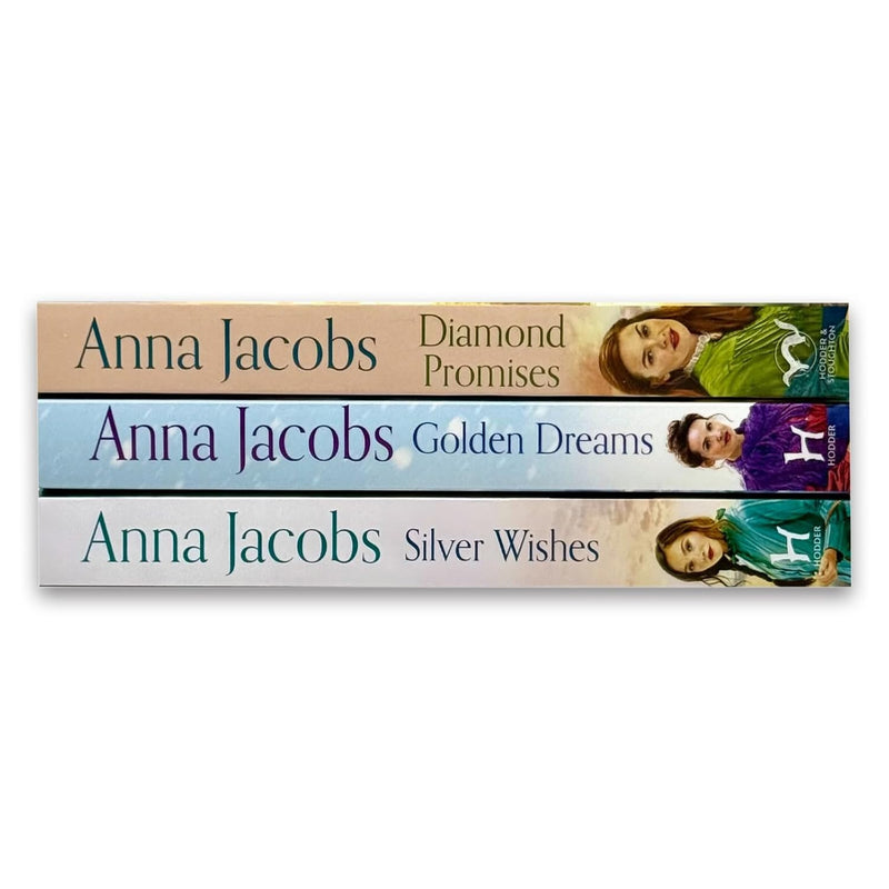 Jubilee Lake Series 3 Books Collection Set by Anna Jacobs (Silver Wishes, Golden Dreams, Diamond Promises)