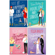 Tessa Bailey Bellinger Sisters and Vine Mess Series Collection 4 Books Set (It Happened One Summer, Hook Line and Sinker, Secretly Yours and Unfortunately Yours) - The Book Bundle