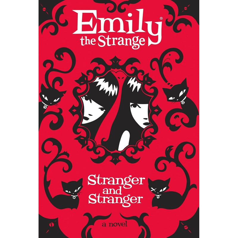 Emily the Strange 4-book hardcover collection by Rob Reger and Jessica Gruner, featuring dark, quirky fiction with spooky illustrations.