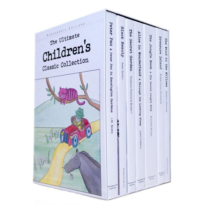 Set of seven classic children's books by Wordsworth Editions, including Secret Garden, Black Beauty, and works by Johanna Spyri and Edith Nesbit.
