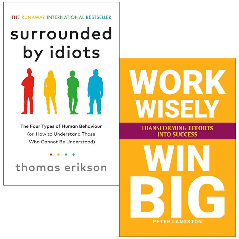 Surrounded by Idiots By Thomas Erikson, Win Big By Peter Langston 2 Books Collection Set - The Book Bundle