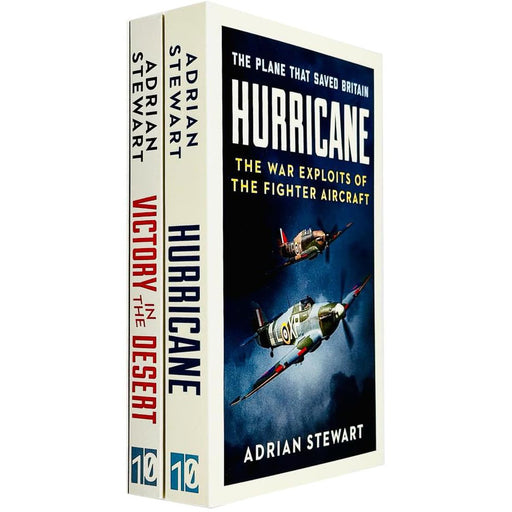 Adrian Stewart Collection 2 Books Set (Victory in the Desert & Hurricane The Plane That Saved Britain) - The Book Bundle