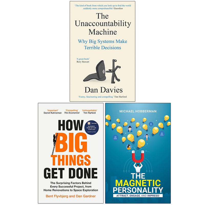 The Unaccountability Machine, How Big Things Get Done, Magnetic Personality 3 Books Collection Set - The Book Bundle