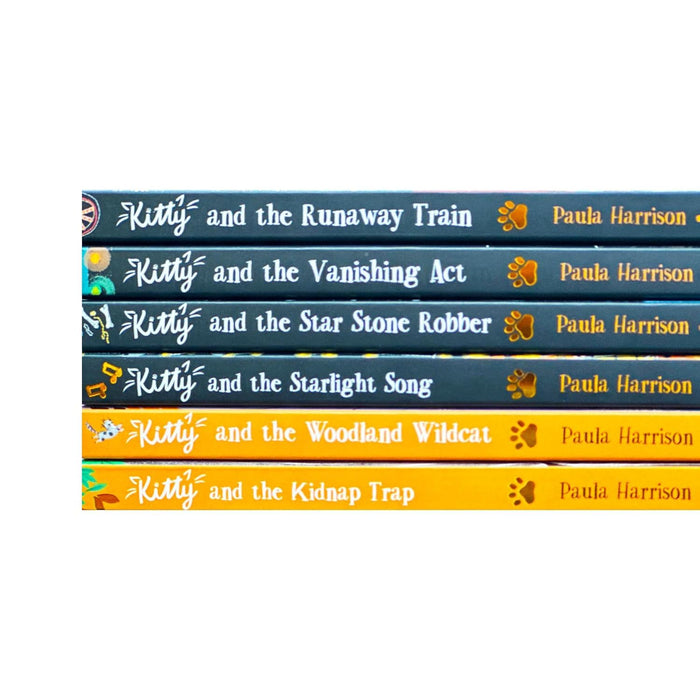 Paula Harrison Kitty Series 6 Books Set (Books 7-12) (Runaway Train, Vanishing Act, Star Stone Robber, Starlight Song, Woodland Wildcat, Kidnap Trap) - The Book Bundle