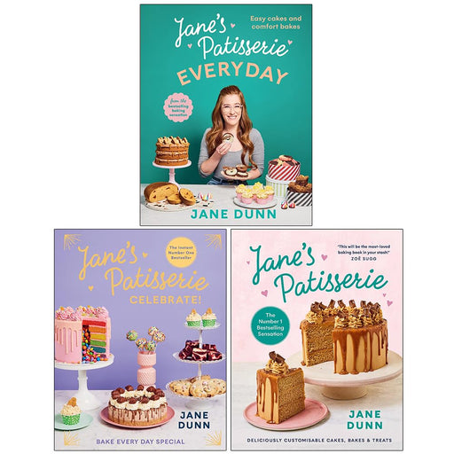 Jane Dunn Collection 3 Books Set (Jane’s Patisserie Everyday, Jane’s Patisserie ) - The Book Bundle