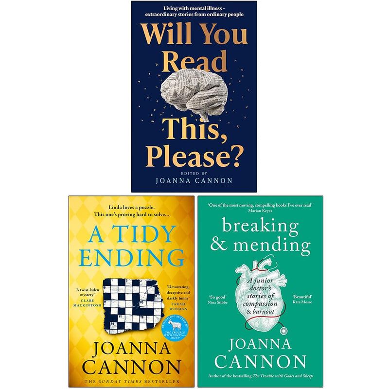 Joanna Cannon Collection 3 Books Breaking Mending,Will You Read This Please (HB) - The Book Bundle