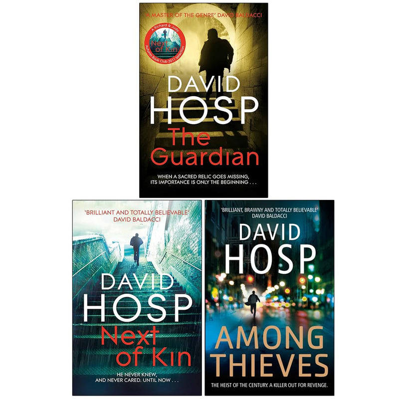 The Guardian, Next of Kin & Among Thieves 3 Books Collection Set by David Hosp - Fiction - Paperback