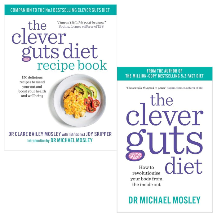 The Clever Guts Diet, Clever Guts Diet Recipe Book 2 Books Collection Set - The Book Bundle