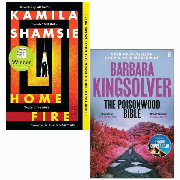 Poisonwood Bible Barbara Kingsolver, Home Fire Kamila Shamsie 2 Books Set
