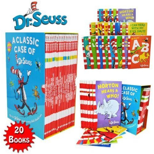 Dr Seuss Classic 20 Books Gift Set (Kids Wonderful World Read at Home ...