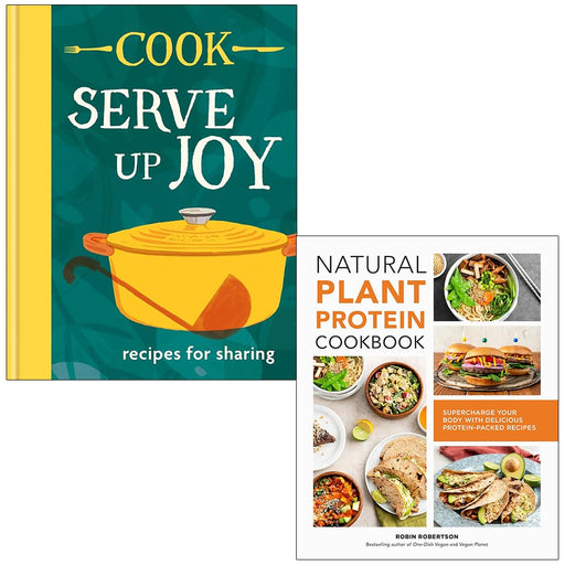 COOK Serve up Joy, Natural Plant Protein Cookbook 2 Books Collection Set - The Book Bundle