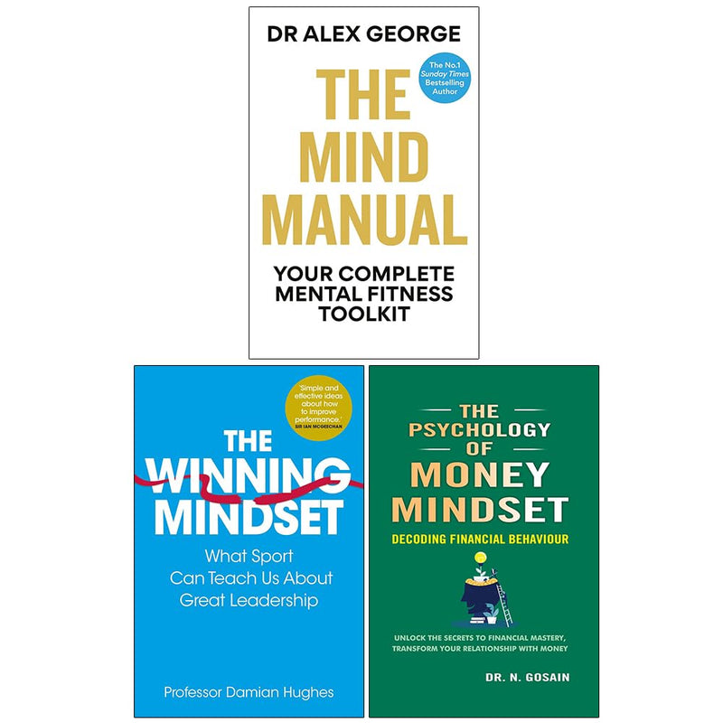 Mind Manual, Winning Mindset,Psychology of Money Mindset 3 Books Collection Set - The Book Bundle