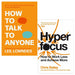 How To Talk To Anyone by Leil Lowndes and Hyperfocus by Chris Bailey 2 Books Collection Set - The Book Bundle