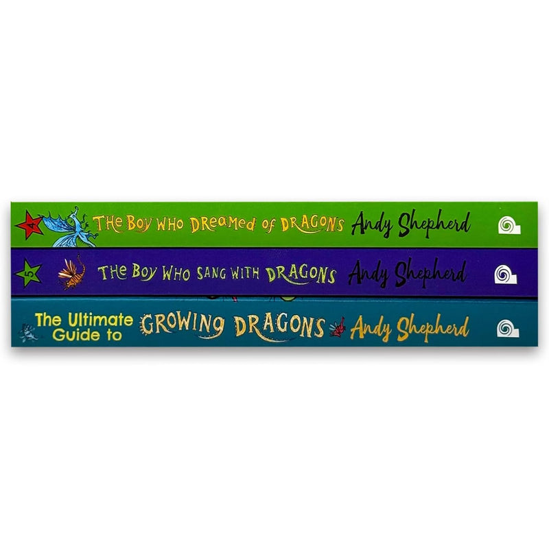 The Boy Who Grew Dragons Series 4-6 Collection 3 Books Set by Andy Shepherd (The Boy Who Dreamed of Dragons, The Boy Who Sang with Dragons & The Ultimate Guide to Growing Dragons)