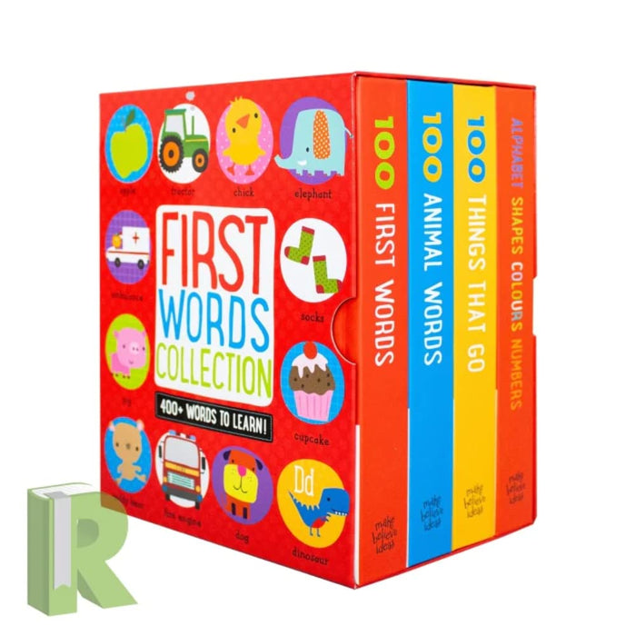 First Words Collection 4 Children Baby Kids Books Box Set (100 Animal Words) - The Book Bundle