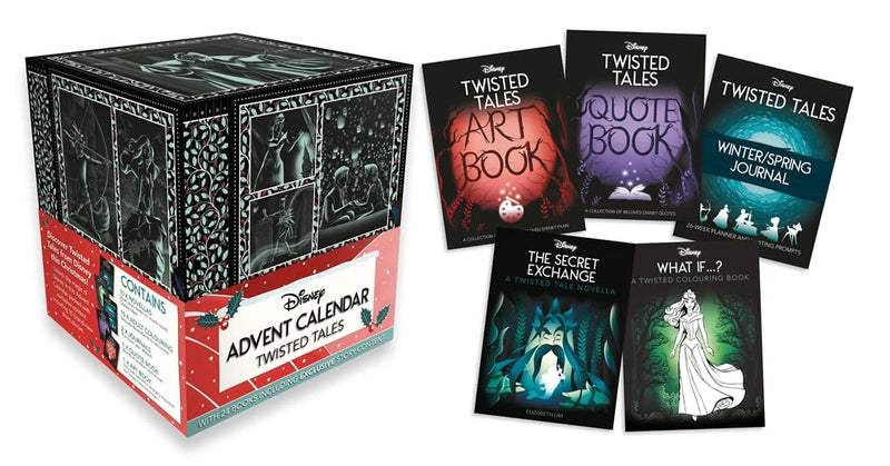Walt Disney Twisted Tales advent calendar collection set in premium gift format, autumn-themed packaging
